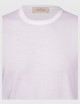 Organic cotton knit t-shirt white