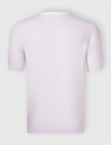 T-shirt in maglia cotone organico bianca