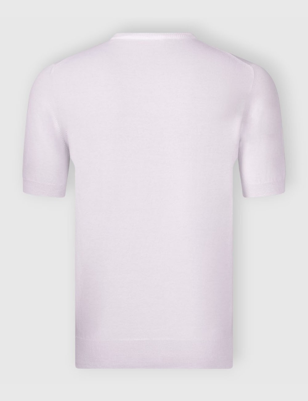 Organic cotton knit t-shirt white