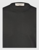 T-shirt in maglia cotone organico nera