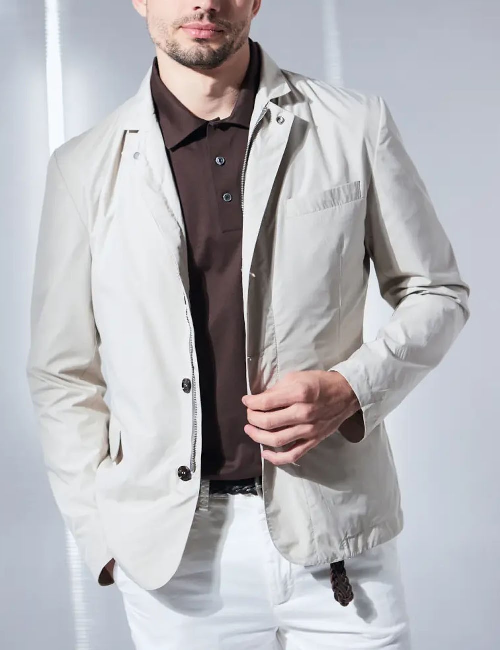 Blazer SILK SHIELD beige