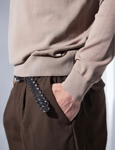 Pantalone ONE PIECE LANA VB moro