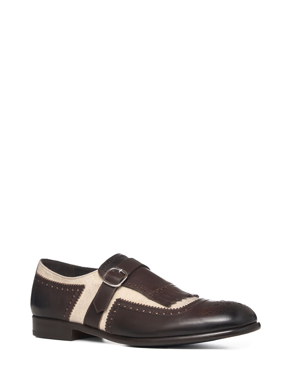Dark brown leather loafer