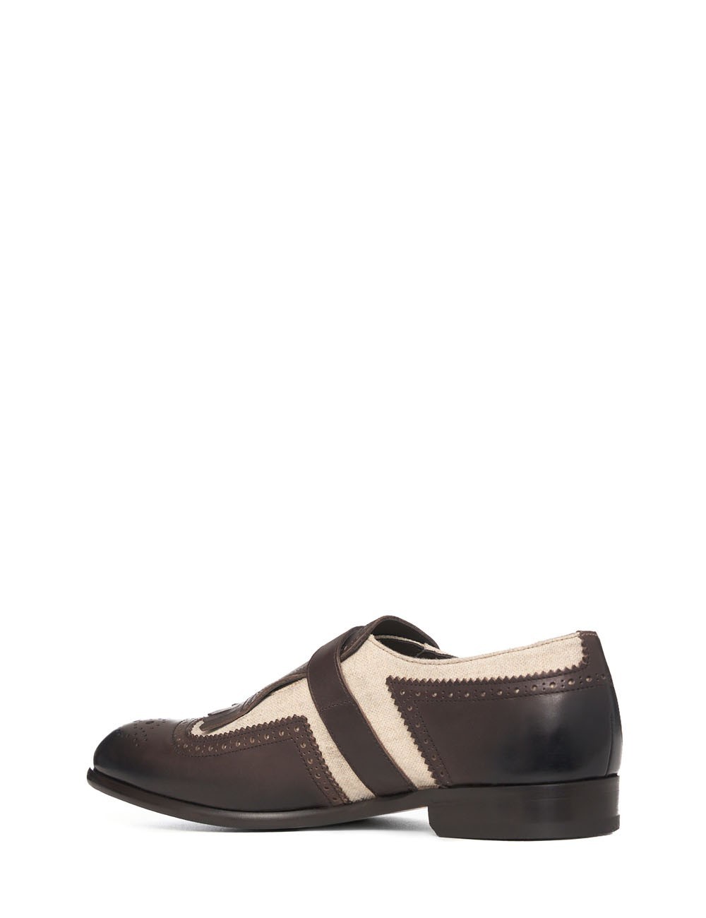 Dark brown leather loafer