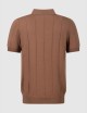 Ribbed skipper polo cocoa