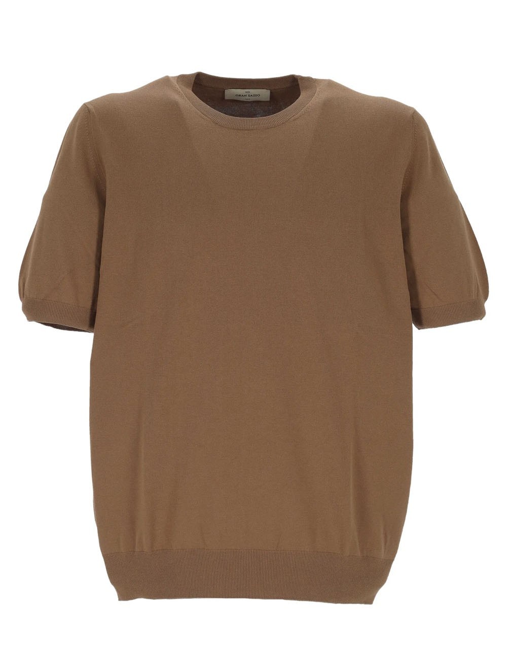 T-shirt in maglia cotone organico cacao