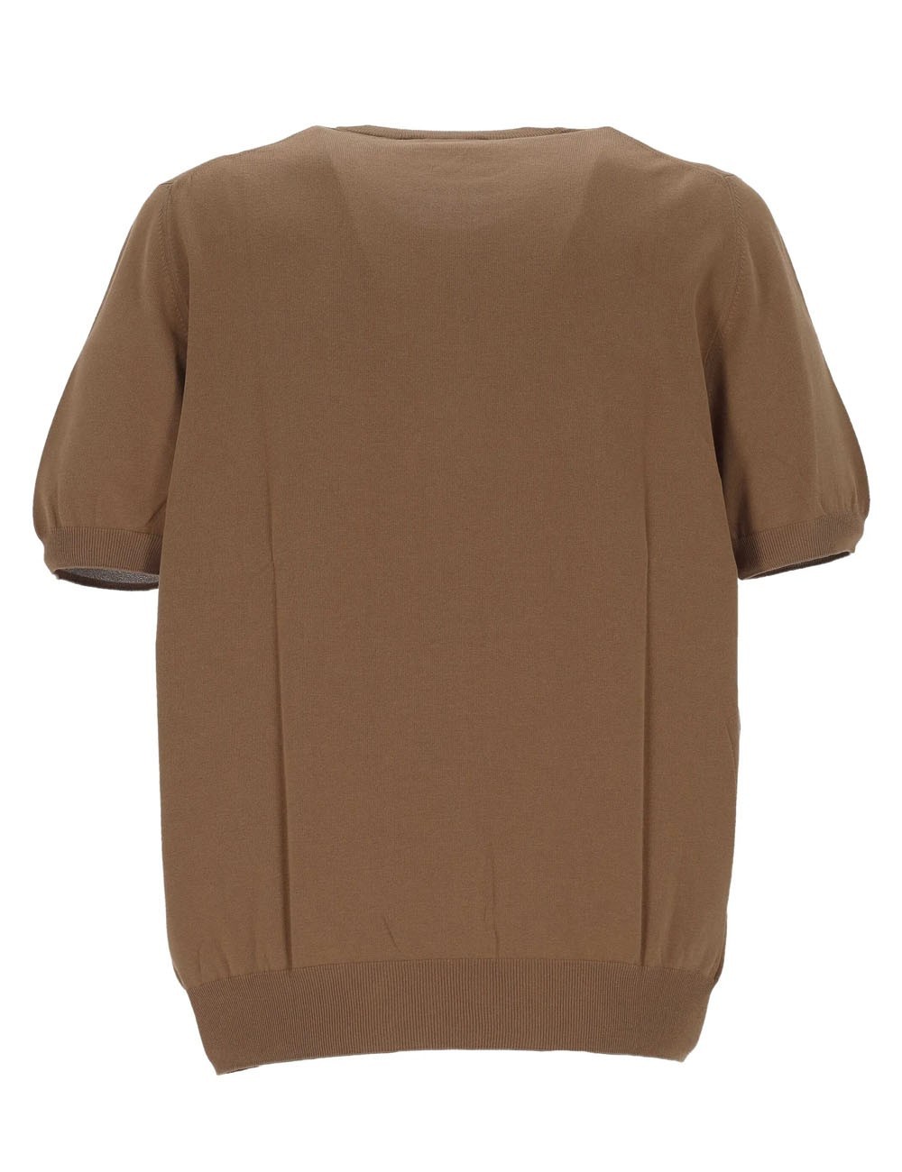 T-shirt in maglia cotone organico cacao