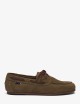 Brown men's Yacht Moccasin Boat Shoes in Soft Italian Suede OWEN