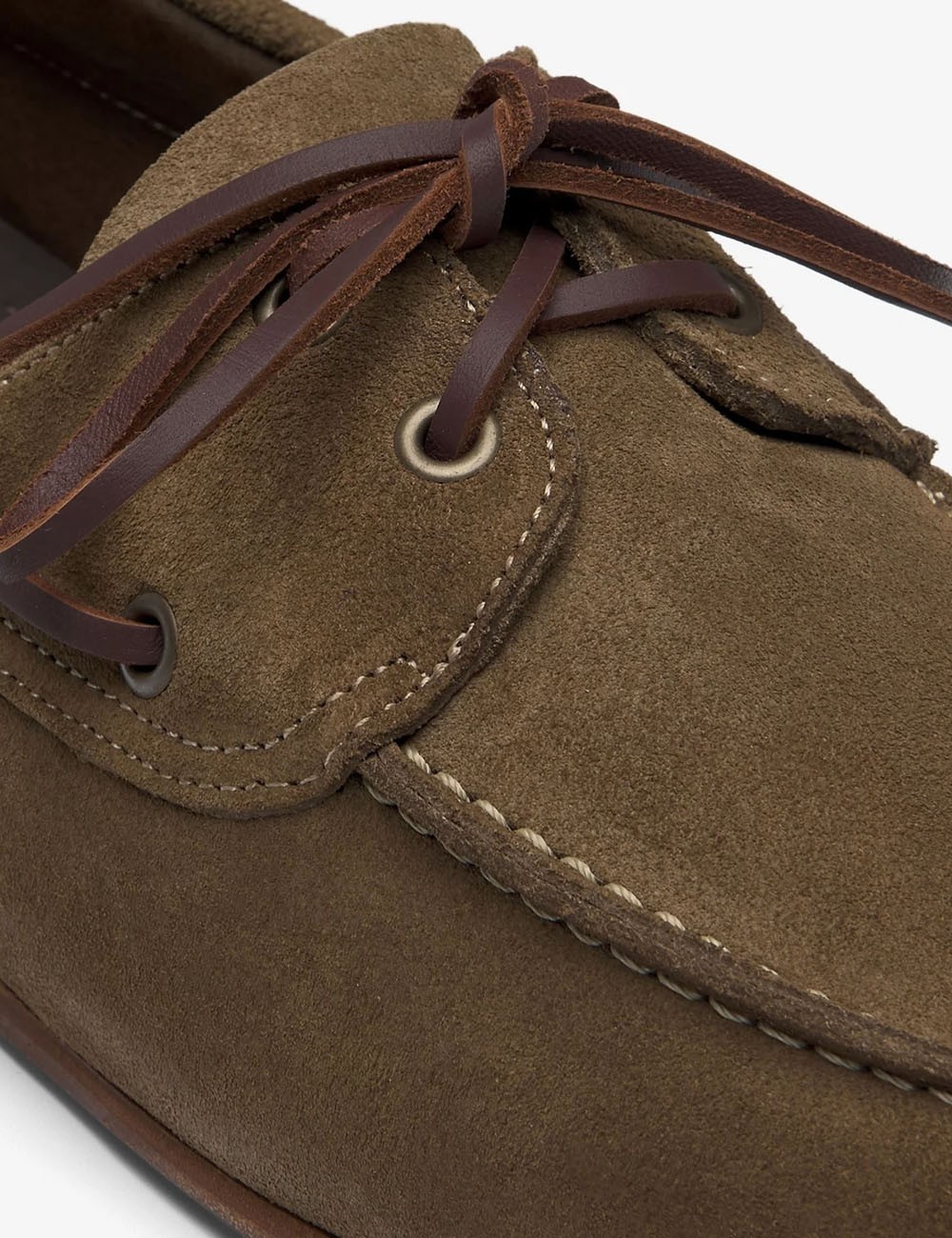 Brown men's Yacht Moccasin Boat Shoes in Soft Italian Suede OWEN