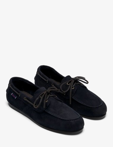 Blue universe men's Yacht Moccasin Boat Shoes in Soft Italian Suede OWEN