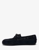 Blue universe men's Yacht Moccasin Boat Shoes in Soft Italian Suede OWEN