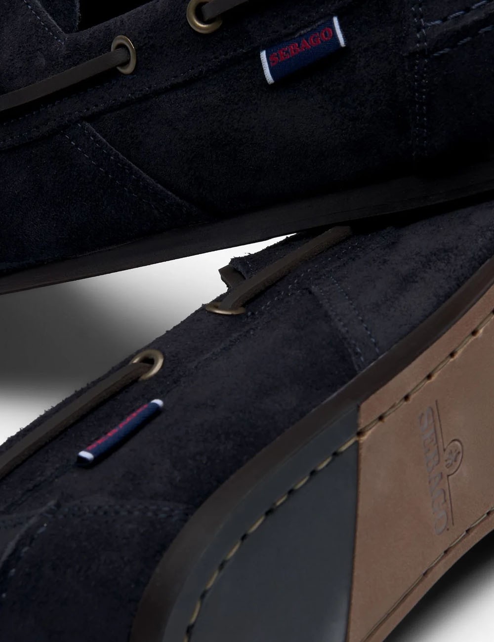 Mocassino da barca scamosciato OWEN blue universe