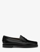 Black Men's Business Moccasin Loafers with Leather Construction CLASSIC DAN black