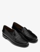 Black Men's Business Moccasin Loafers with Leather Construction CLASSIC DAN black