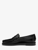 Black Men's Business Moccasin Loafers with Leather Construction CLASSIC DAN black