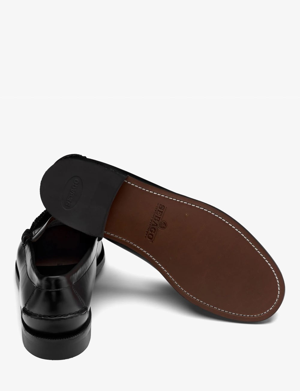 Black Men's Business Moccasin Loafers with Leather Construction CLASSIC DAN black