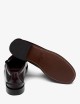Brown Burgundy Men's Business Moccasin Loafers with Leather Construction CLASSIC DAN