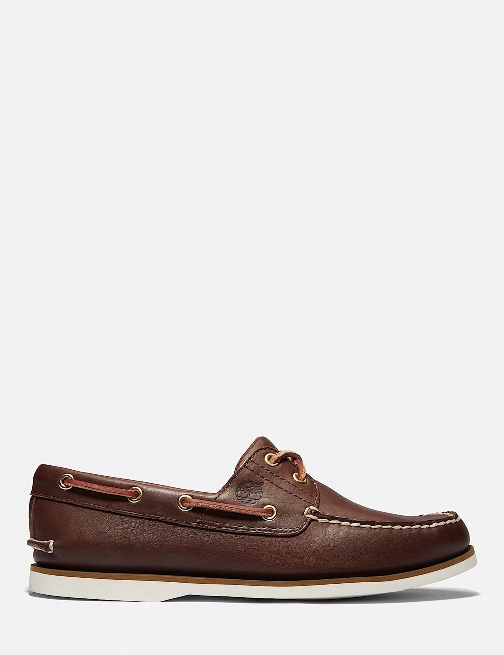 Classic 2-Eye Boat Shoe for Men in Brown