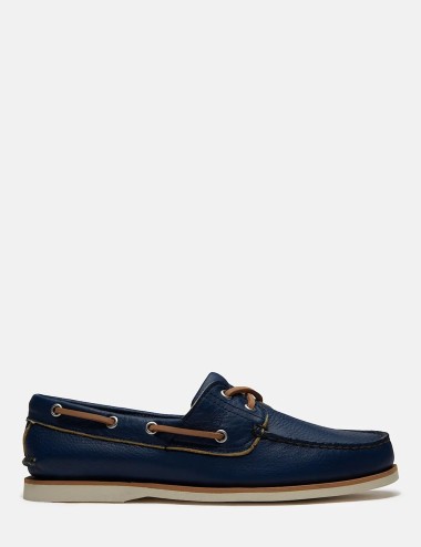 Lake House Classic 2-Eye Boat Shoe for Men in Dark blue