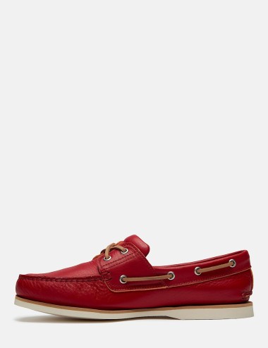 Lake House Classic 2-Eye Boat Shoe for Men in Dark red