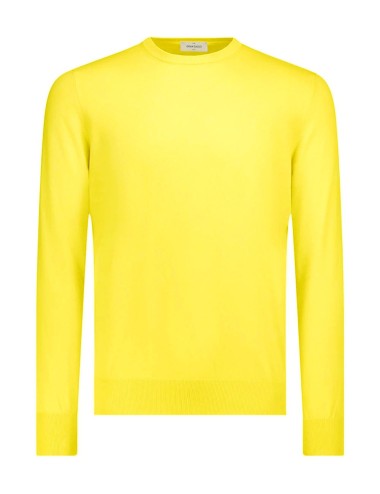 Maglia girocollo in cotone extrafine yellow