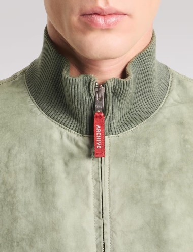 Bomber Jacket in Cotton and Nylon - Fay Archive