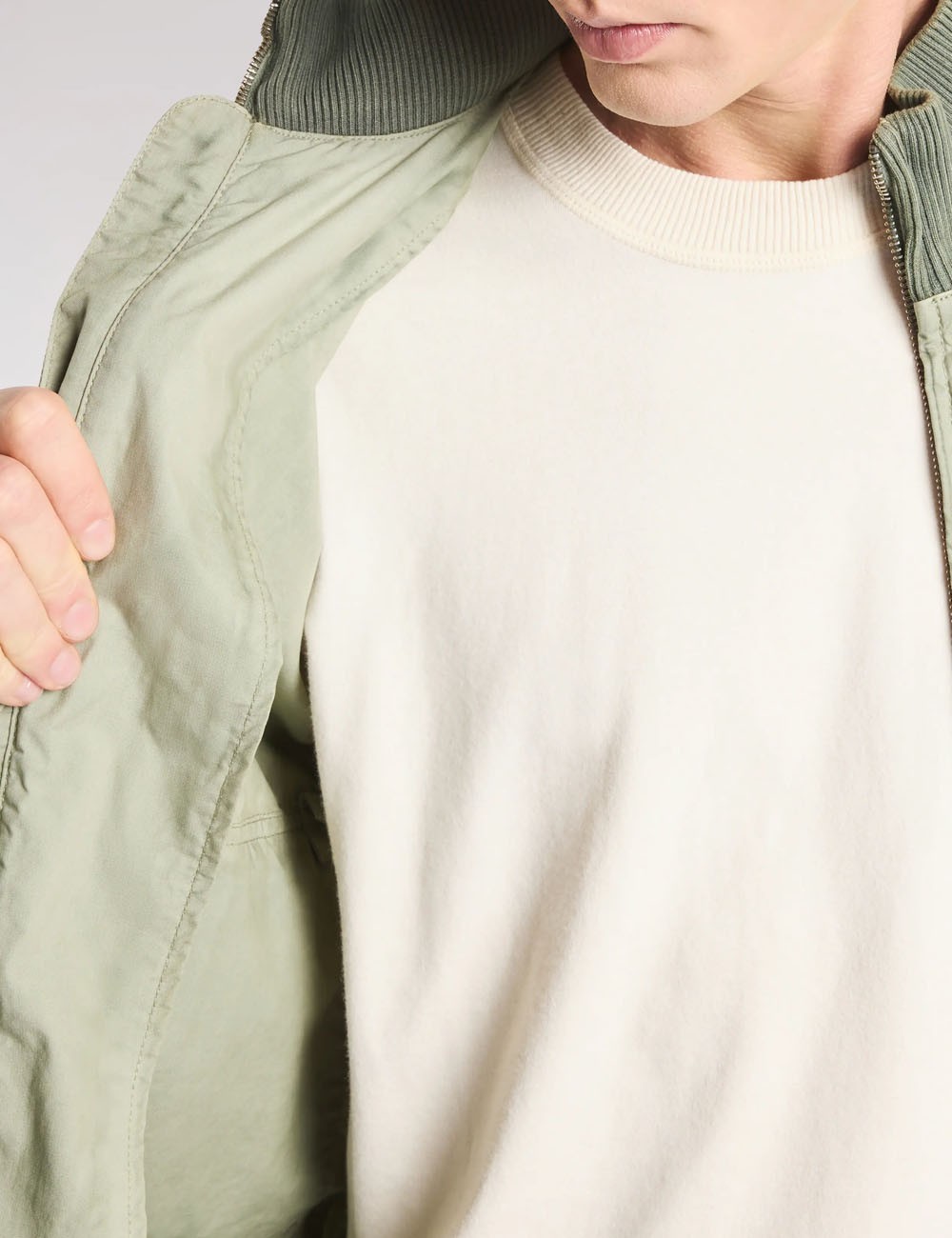 Bomber Jacket in Cotton and Nylon - Fay Archive