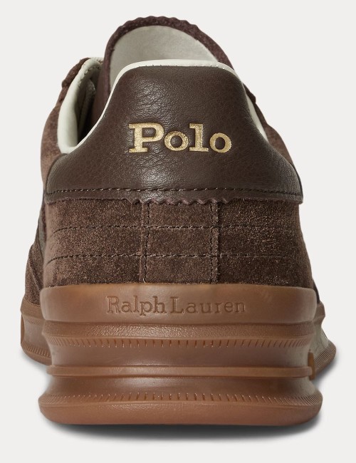 Sneaker Heritage Aera in camoscio Marrone cioccolato