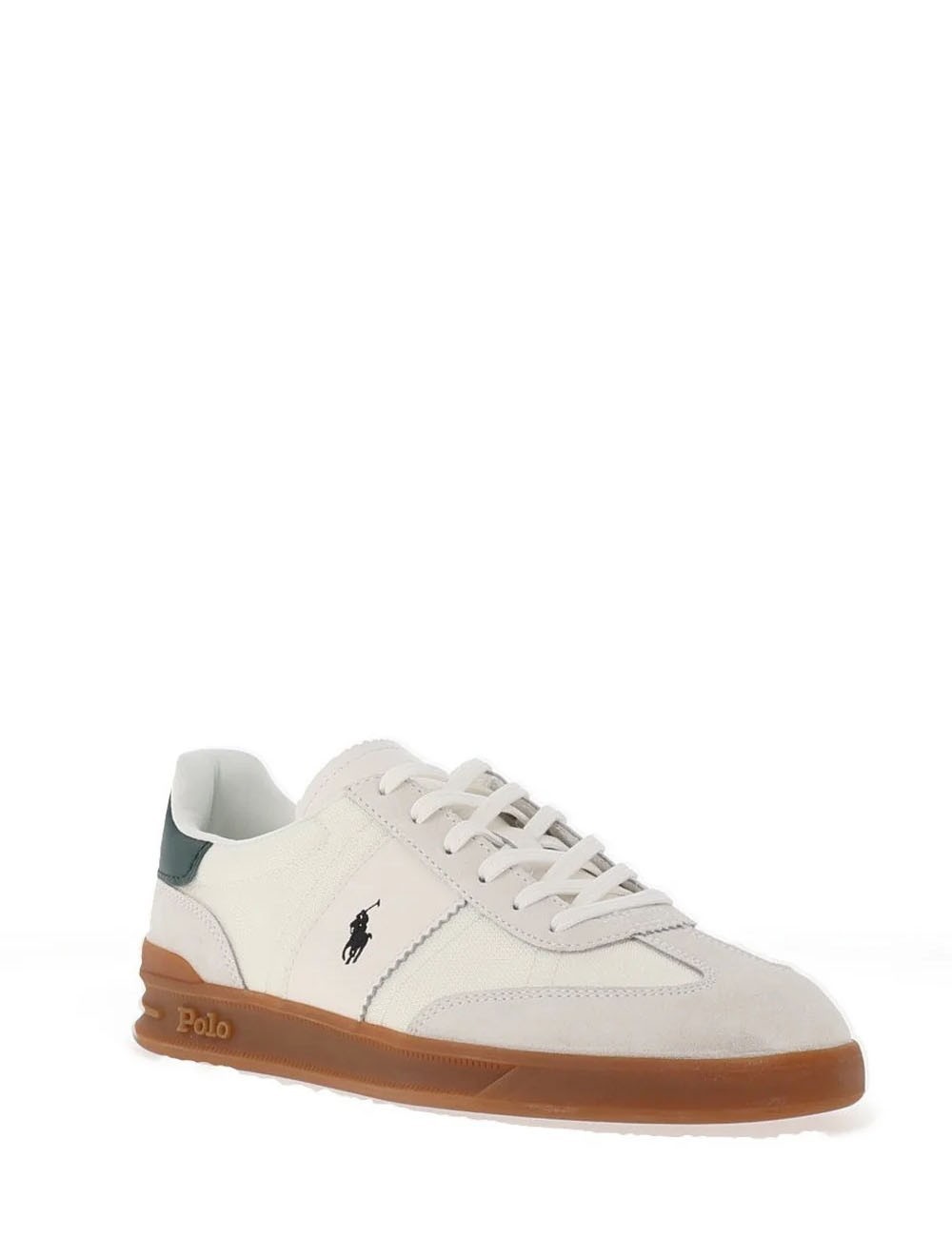 Bedford Suede Trainer Earth BIANCO/COLLEGE GREEN