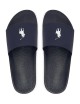 Ciabatte con pony navy