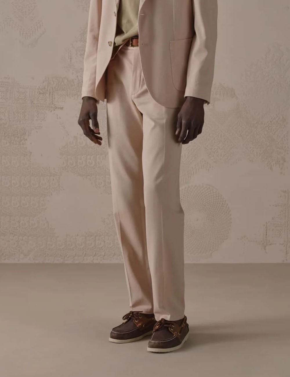 Chino Trousers in Piqué stool