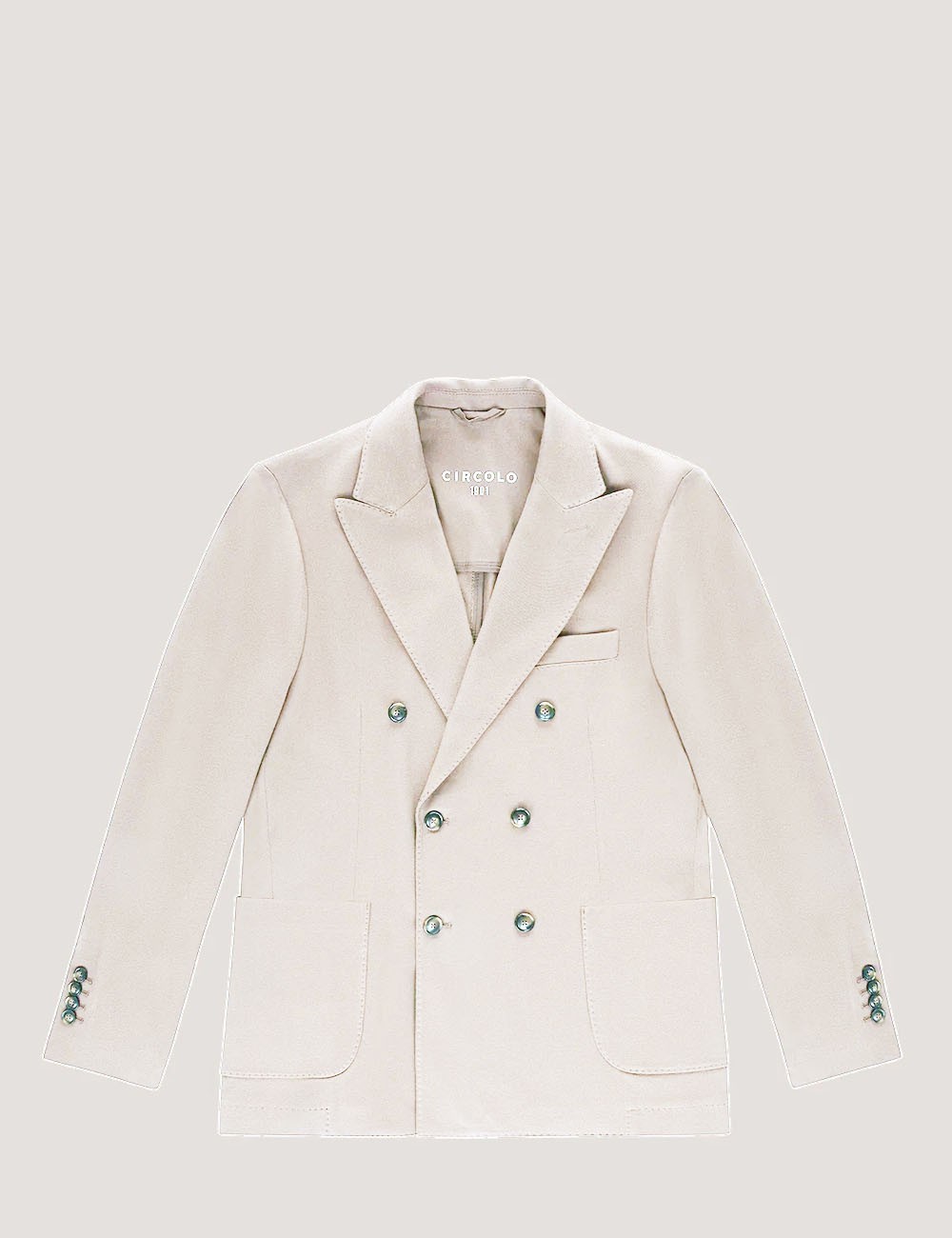 Double-Breasted Jacket in Piqué napkin