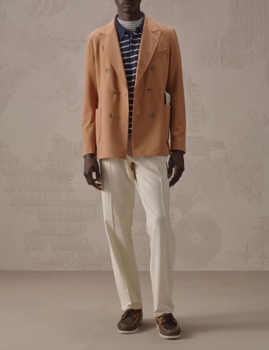Double-Breasted Jacket in Light Jersey napkin