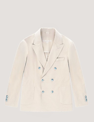 Double-Breasted Jacket in Light Jersey napkin