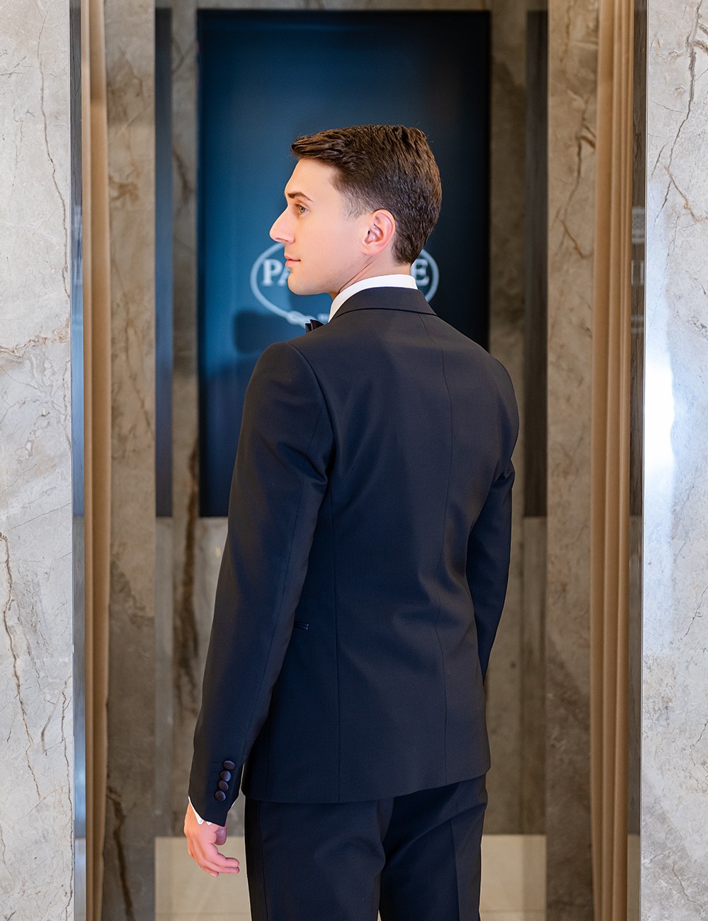 Dark Navy Double Breasted Tuxedo