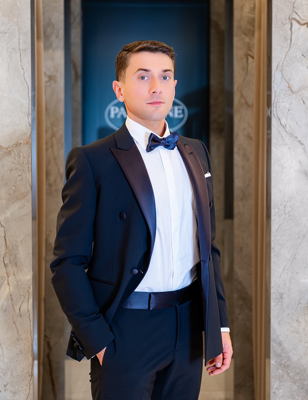 Dark Navy Double Breasted Tuxedo