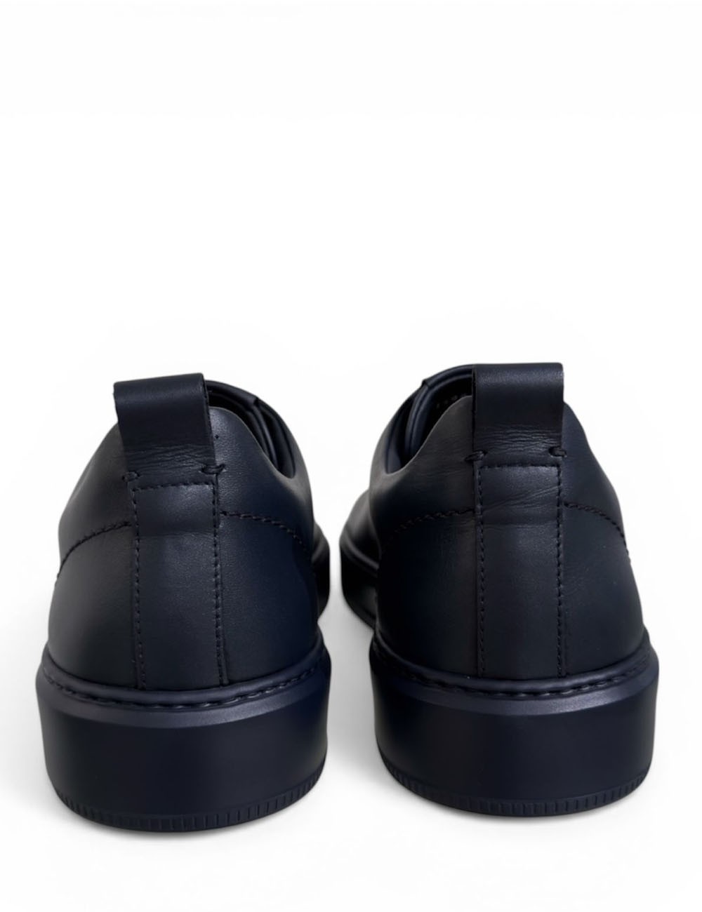 Sneakers POLO slip on in pelle blu