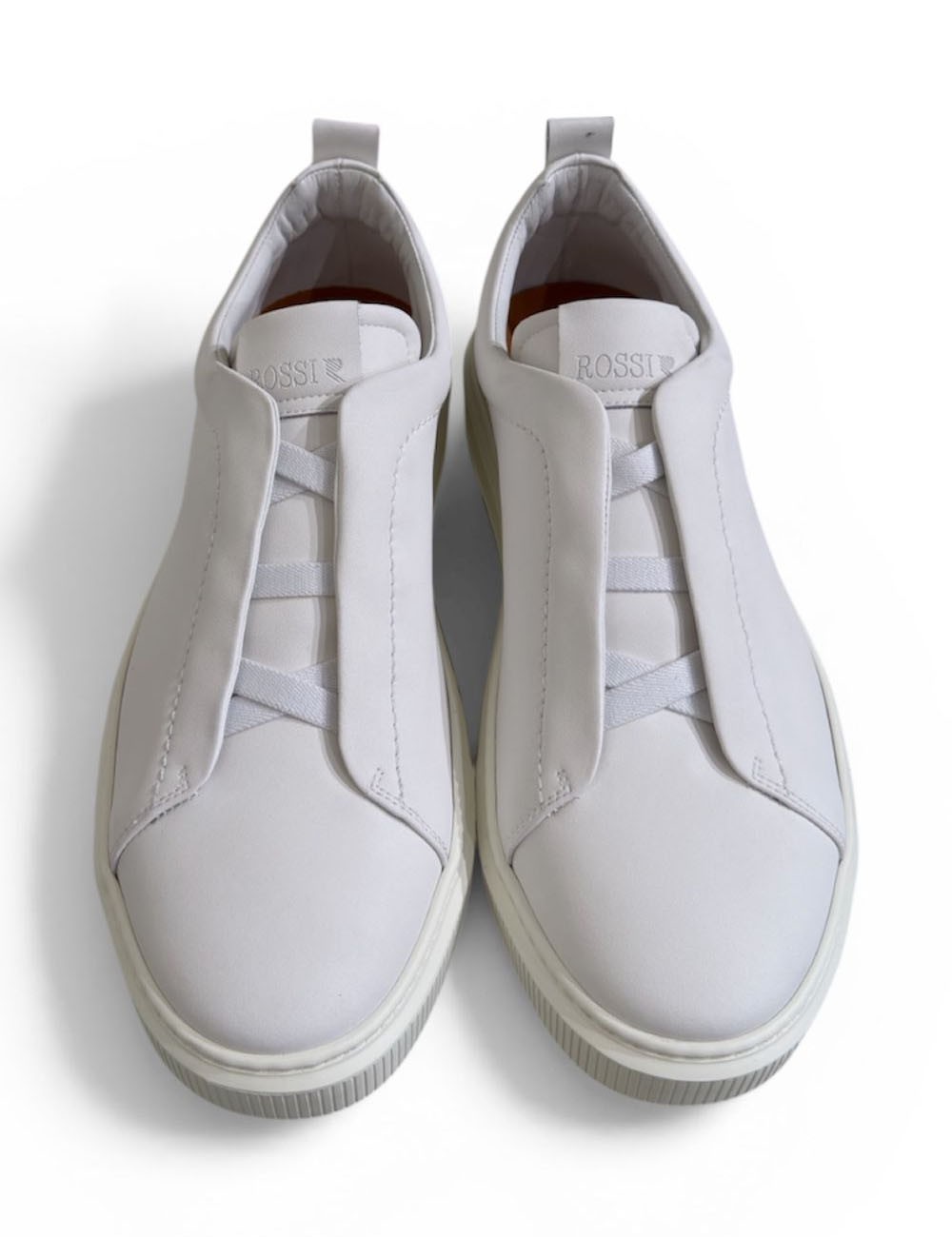 Sneakers POLO slip on in pelle off white