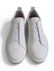 Sneakers POLO slip on in pelle off white