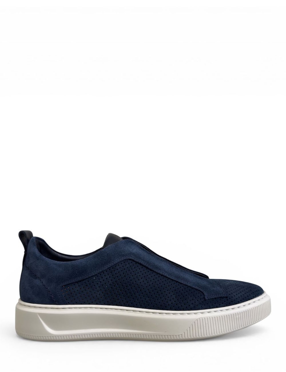 Sneakers FLORENCE slip on scamociata traforata oltremar