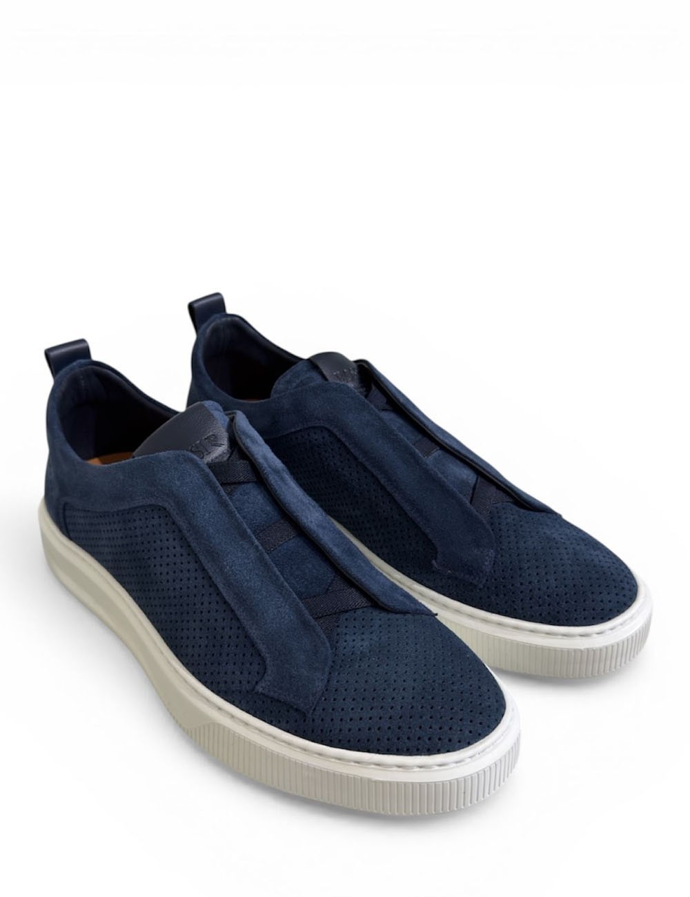 Sneakers FLORENCE slip on scamociata traforata oltremar
