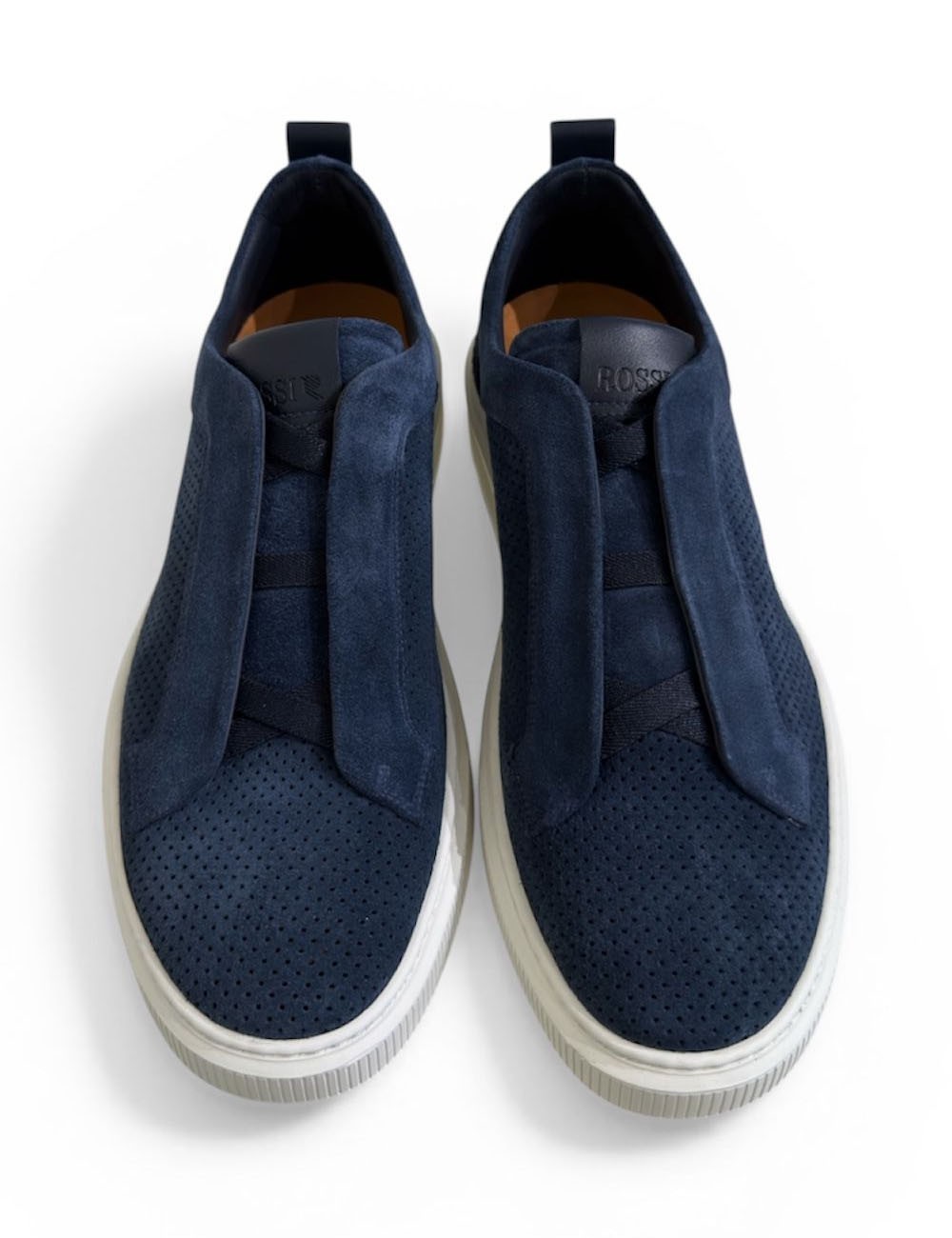 Sneakers FLORENCE slip on scamociata traforata oltremar