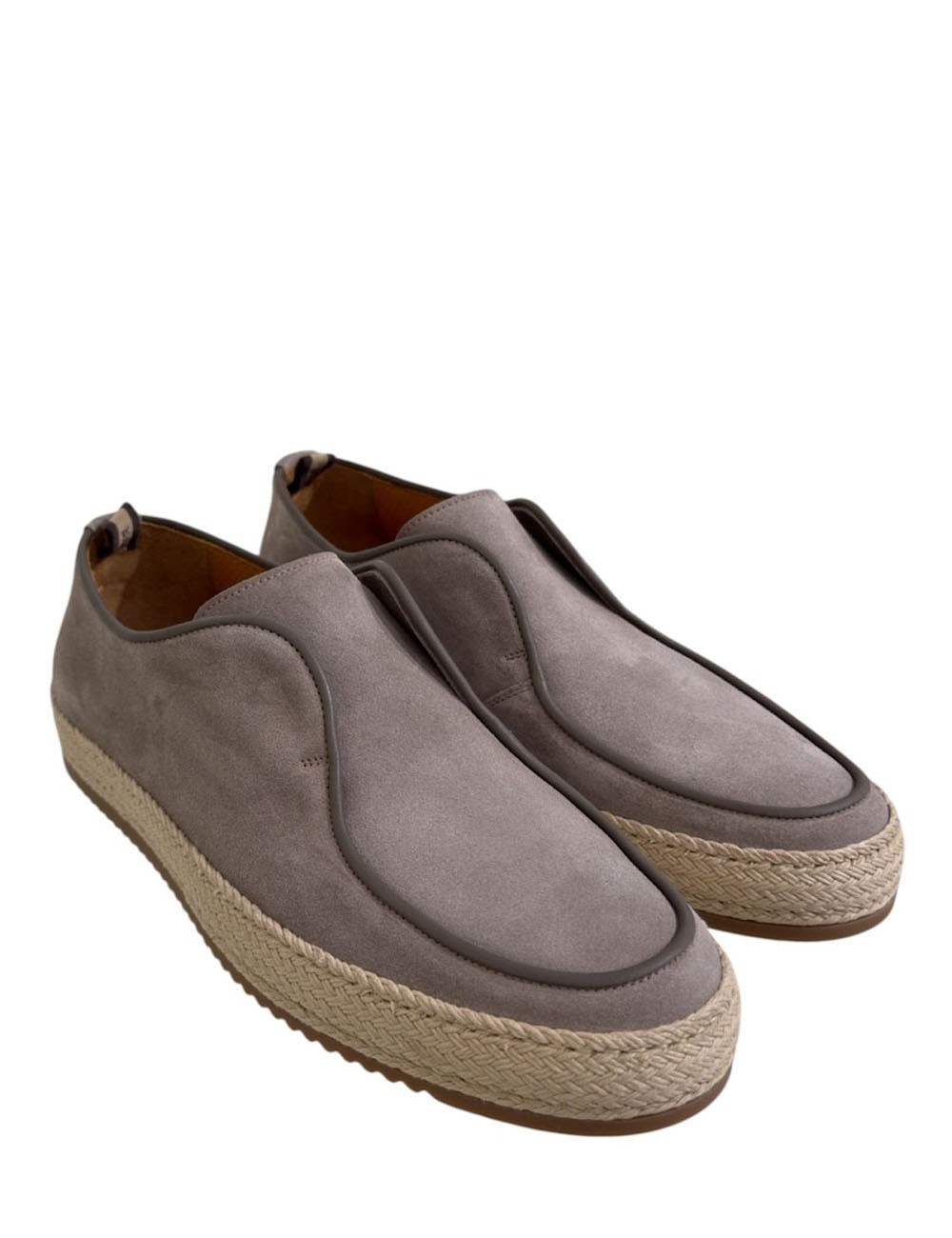 Mocassino FLORENCE fondo corda scamosciato taiga