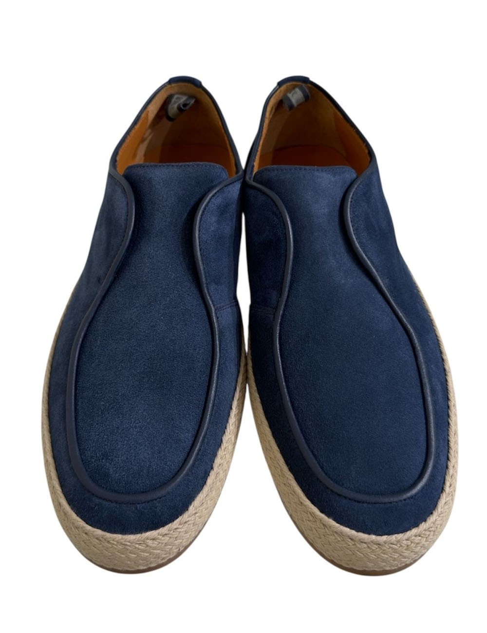 Mocassino FLORENCE fondo corda scamosciato oltremar