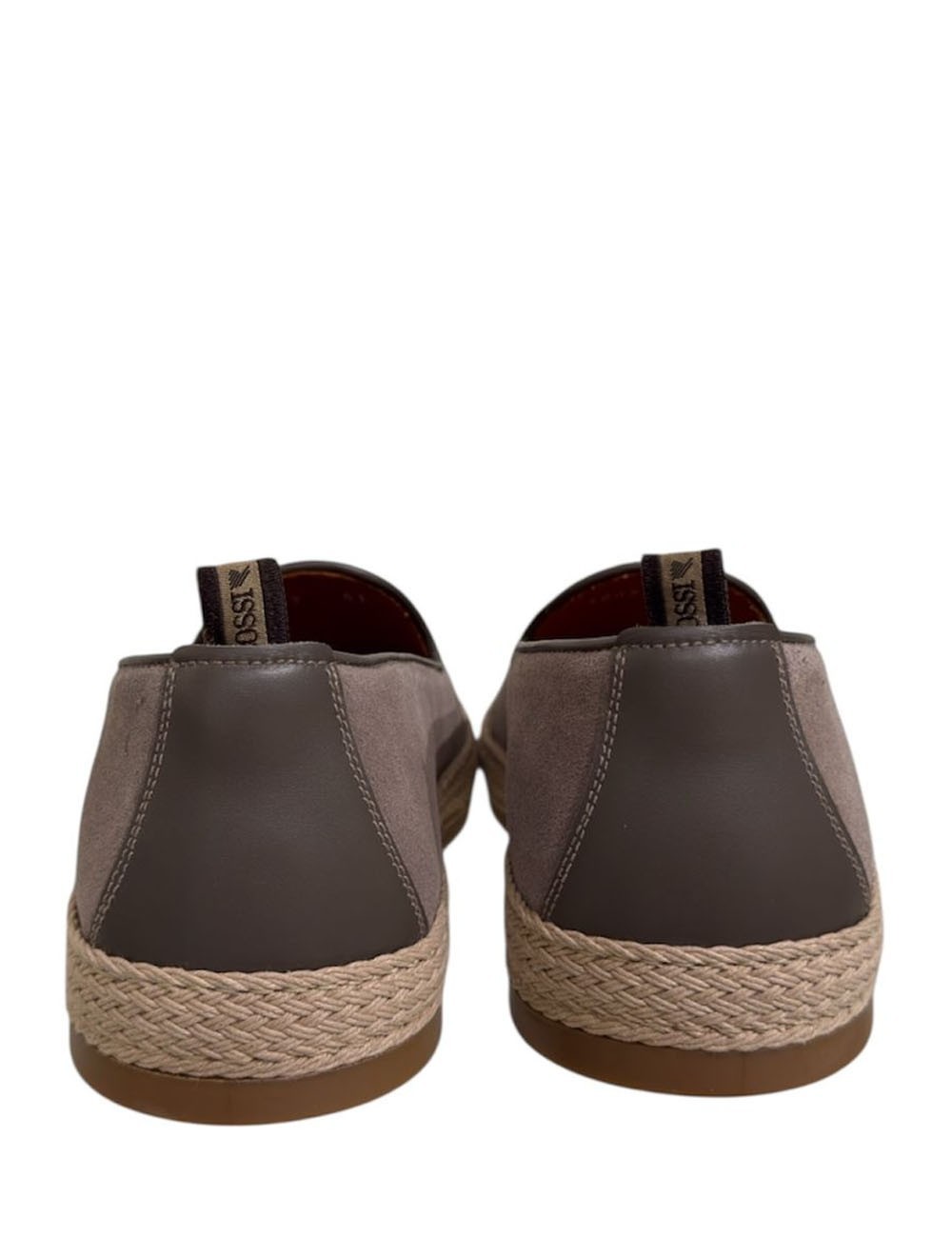 Mocassino FLORENCE traforato fondo corda scamosciato taiga