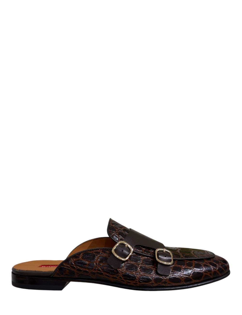 Ciabatta BABILAS in pelle cocco testa di moro