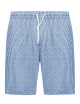 Costume da bagno a righe con coulisse blu