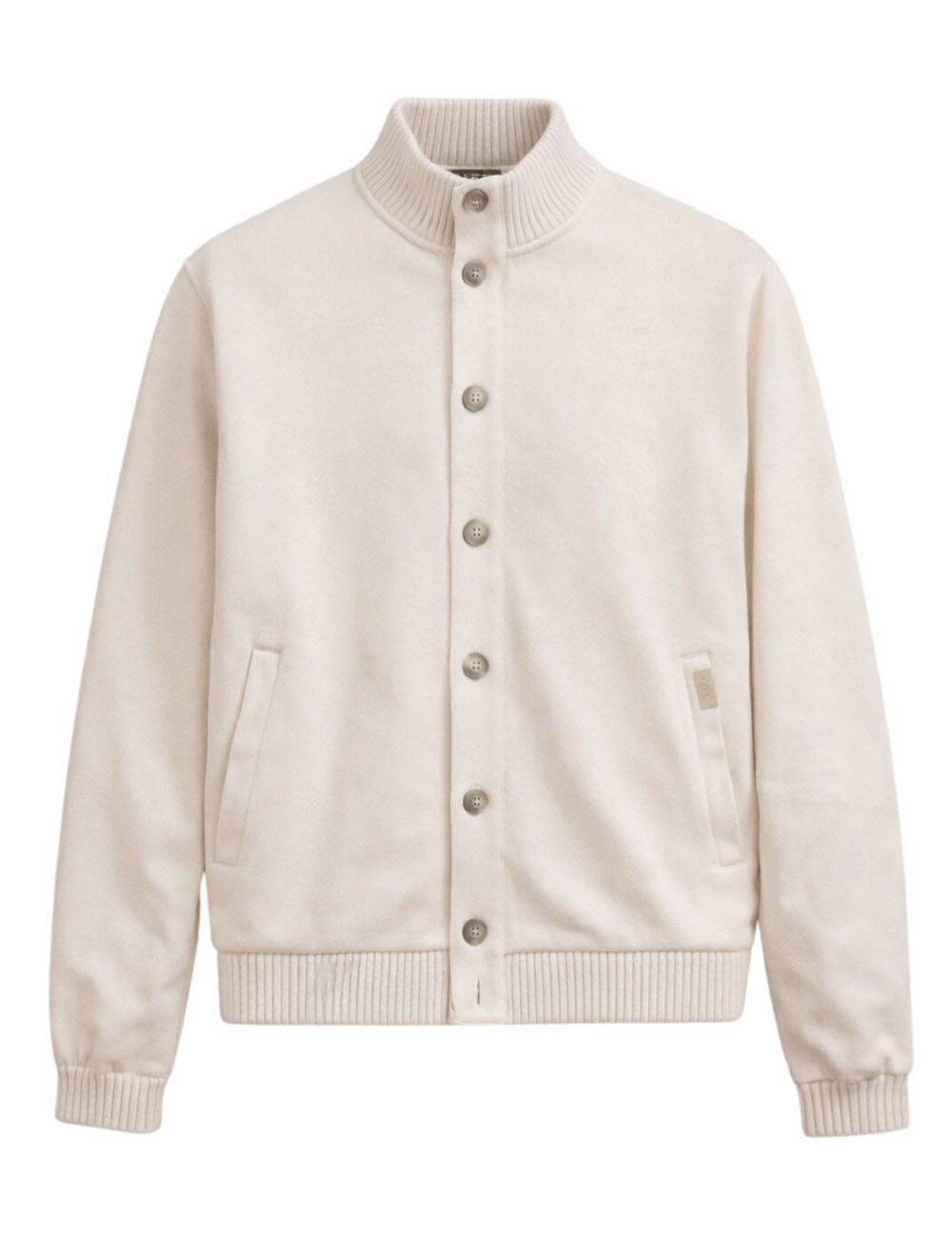 Cardigan in cotone avorio