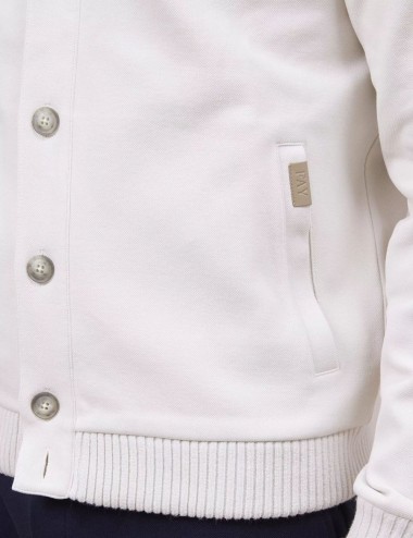 Cardigan in cotone avorio