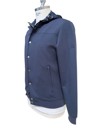 Felpa con cappuccio staccabile SUPIMA COTTON blu